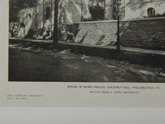 Perspective, House of Howe Fraley, Philadelphia, PA, 1924, Lithograph. Melor, Meigs & Howe.