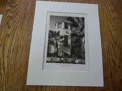 House of M.J. Swetland, Pasadena, CA, 1927. Lithograph. Swasey.