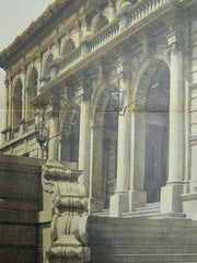 Providence Public Library, Providence, R.I. 1900. Original Plan.  Stone, Carpenter & Willson.