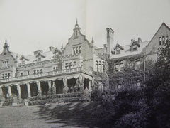 "Ventfort Hall", Lenox, MA,1902, Lithograph. Rotch & Tilden