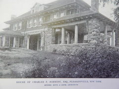 House of Charles F. Schmidt, Esq., Pleasantville, NY, 1914. Rowe & Smith.