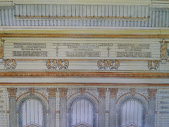 Entrances of New York Public Library, NY, 1901. Original Plan. Carrere&Hastings.