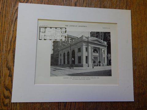 Farmers' and Merchant's Savings Bank, Oakland, CA, 1914. Charles Peter Weeks.