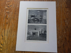 House of J.J. Schullinger,Riverdale On Hudson, NY, 1918,Lithograph. Dwight James Baum.