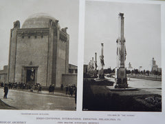 Sesqui-Centennial Exposition, Philadelphia, PA, Trans.Building 1926, Lithograph. John Molitor.