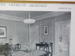 House of J.J. Schullinger, Riverdale-On-Hudson, NY, 1918,Lithograph. Dwight James Baum.