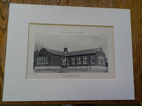 High School, Lucy, TN, 1919, Lithograph. Jones & Furbringer.