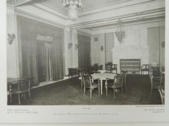 The Cafe, New Lotus Club, New York, New York, 1909, Lithograph. Mr. Donn Barber.