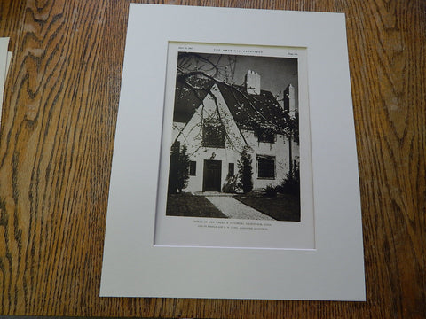 House of Mrs.Laura B.Levering, Greenwich, Conn., 1927. Lithograph. Phelps Barnum & B.W. Close.