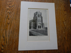 St. Gregory's Church, North Weymouth, MA, 1918, Lithograph. Postel & Fischer.