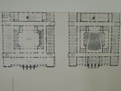 New Eastern Female High School, Baltimore, MD, 1904. Original Plan. Simonson & Pietsch