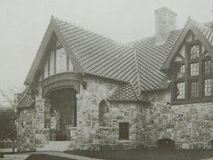 Whitney Memorial Library, Bolton, MA, 1906, Lithograph. Stone, Carpenter & Willson.