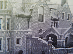 House of Mr. John L. Batchelder,JR., Front Exterior. Brookline,MA,1905,Lithograph. Shepley, Rutan & Coolidge.