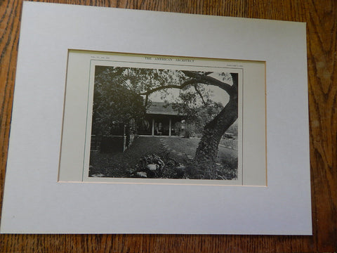 Bungalow of Mr. Julius Seyler,North, Pasadena,CA,Lithograph,1914. Elmer Grey.