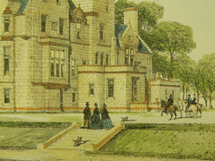 Cargen House, Seat of Patrick Dudgeon, Dumfries, Scotland, UK, 1874, Original Plan. Peddie & Kinnear.