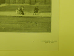 Twenty-Two Room School-House Design, Oakland, CA, 1905, Original Plan. B.J.S. Cahill