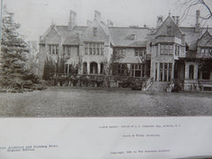Lawn Front, House of J. J. Albright, Buffalo, NY, 1906. Green & Wicks.