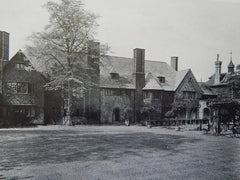 "The Cloisters" Regents Park, London, England, Exterior, 1926, Lithograph. M.H. Baillie Scott.