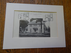 House of Mrs.Robert T.Searle, Randolph, NY, 1914. Lithograph. Averill & Adams.