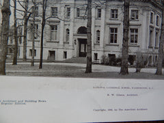 National Cathedral School, Washington, DC, 1906. R.W. Gibson.