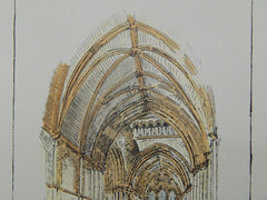 Interior of Seamen's Chapel, New York, NY, 1896, Original Plan. Charles C. Haight.