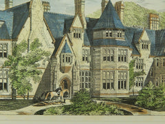 Greenhurst, Residence of Thos. Lambert, Ockley, Surrey, UK, 1874, Original Plan. J. P. St. Aubyn.