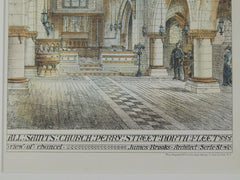 All Saints' Church, Perry Street, North Fleet, London, UK, 1874, Original Plan. James Brooks.