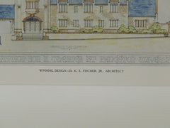 Winning Design, Theater at Princeton University, Princeton, NJ, 1924, Original Plan. D.K.E. Fisher, Jr.