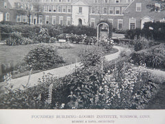 Founders Building, Loomis Institute, Windsor, CT, 1918. Murphy & Dana.