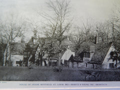 House of Frank Mayfield, St. Louis, MO, 1928, Lithograph. Maritz & Young, Inc.