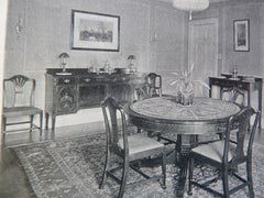 House of J.J. Schullinger,Riverdale On Hudson, NY, 1918,Lithograph. Dwight James Baum.