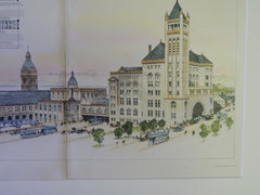 Union Station, Toronto, Canada, 1894. Original Plan. Strickland & Symons.