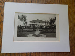 Exterior, Country House of Albert Kahn, Birmingham, MI, 1924. Albert Kahn.