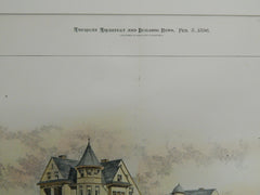 Three Houses for Mr. Walter Johnson & Mr. Albert E. Parfitt, Bay Ridge, NY,1896.