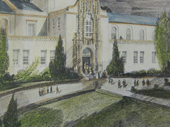 Merced Union High School, Merced, CA, 1918, Original Plan. Allison & Allison.