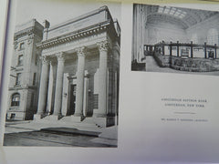 Amsterdam Savings Bank, Amsterdam, NY, 1915, Lithograph. Marcus T. Reynolds.