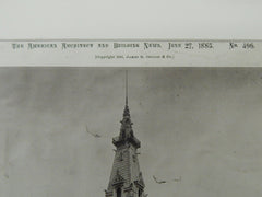 Mutual Life Insurance Company of New York, Boston, MA, 1885, Photogravure. Peabody & Stearns.