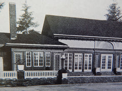 Public Recreation Bldg,Dept of Parks, Portland,Oregon, Lithograph,1914. Lawrence & Holford.