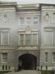 House of Herbert Wadsworth, Esq., Washington, D.C., 1906. Colored Photograph.