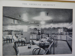 Ontra Cafeteria, Chicago, IL, 1918, Lithograph. Otis & Clark.