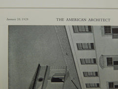 Beverly Hills High School, Beverly Hills, CA, 1929, Lithograph. Robert D. Farquhar.