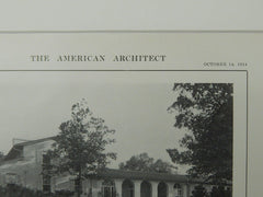 Alternative Views, Old Elm Club, Fort Sheridan, IL, 1914, Lithograph. Marshall & Fox.