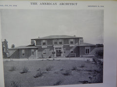 Exterior, House of William C. Duncan, Esq., San Mateo, CA,1914. C.P. Weeks.