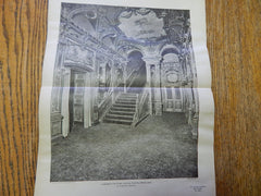 Staircase In Foyer: Colonial Theatre,Boston, MA, 1901,Lithograph. Blackall.
