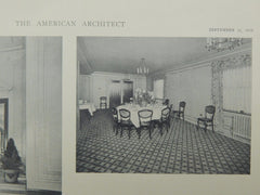 Dining Room, Fort Shelby Hotel, Detroit, MI, 1918, Lithograph. Schmidt, Garden & Martin.