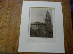 First Presbyterian Church, Tacoma, Washington,1927, Lithograph. Cram & Ferguson.