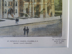 St. Peter's R.C. Church, Columbia, SC, 1902. Original Plan. George Lovatt.