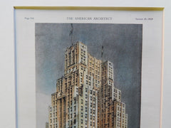 American Bank and Trust Company Building, Richmond, VA, 1929, Original Plan. Marcellus F. Wright.