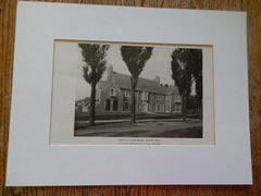 House of Lyford Moore, Detroit, MI, 1924, Lithograph. J.Ivan Dise.