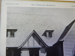 EXTERIOR, House of John T. J. Clunie,West Manchester, MA, 1928,Lithograph. Walker, Walker&Kingsbury.